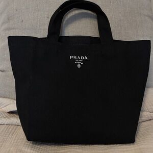 Prada Black Canvas Tote Bag from L Homme Prada cologne